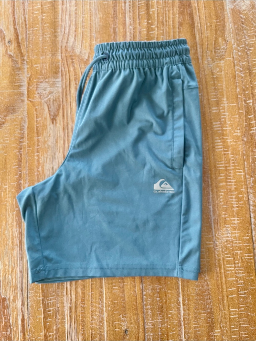 Quiksilver Men's Teal Athletic Drawstring Shorts
